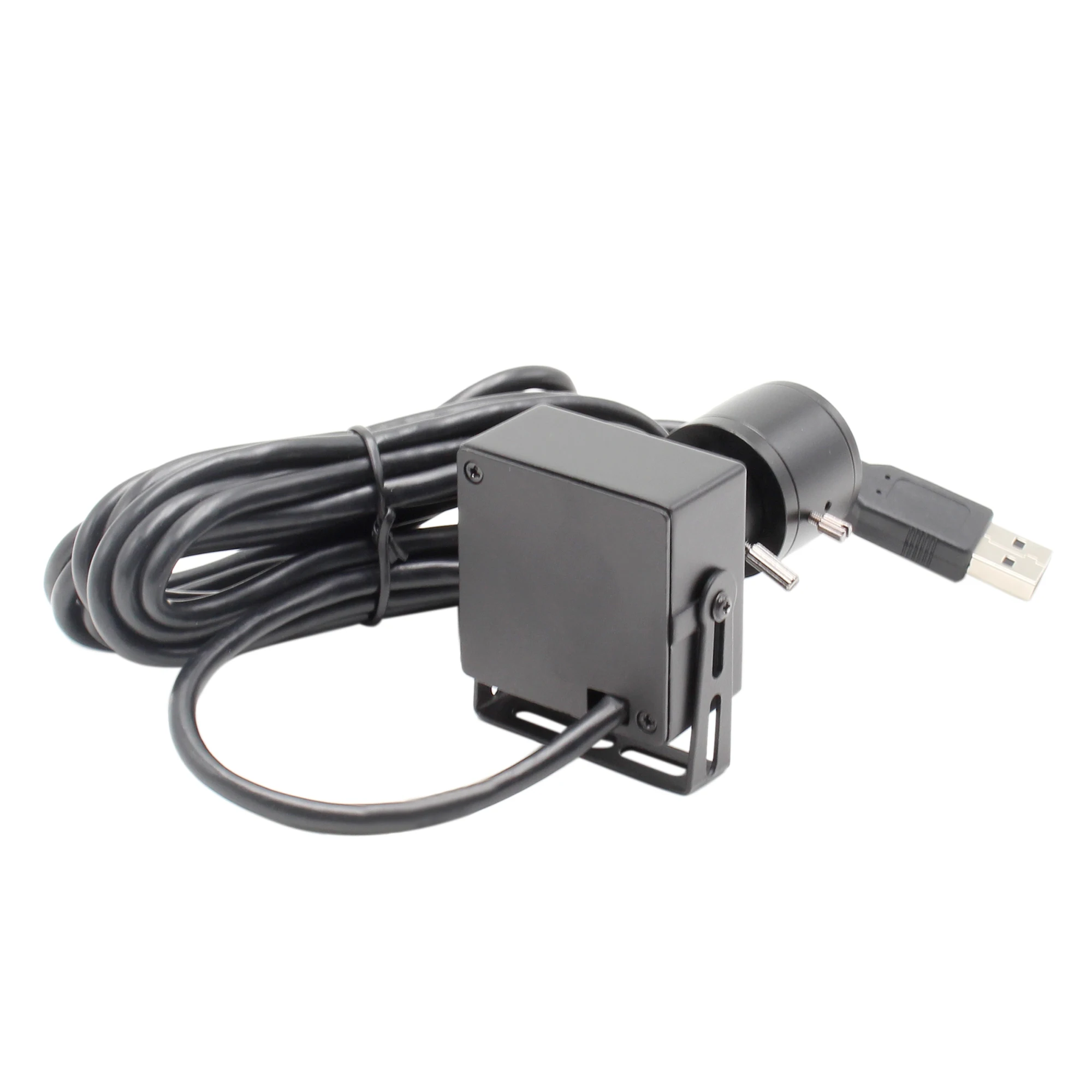 Global Shutter 60fps 720P монохромный черно-белый варифокальный 2,8-12 мм веб-камера UVC Plug Play USB камера с мини-Чехол