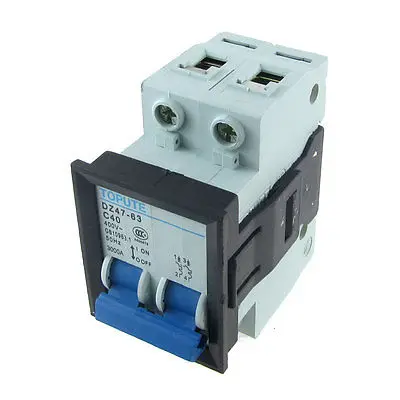 

AC 400V 40A 2P Miniature Mini Circuit Breaker DZ47-63 C40