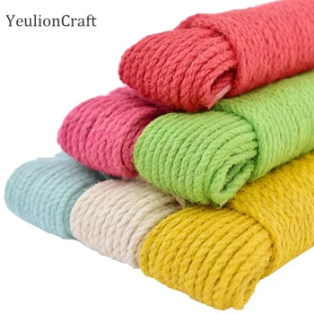 

Chzimade 6mm 100% Cotton Cord Rope Twisted Craft Macrame String Sewing Thread For Garment Diy Handmade Supplies