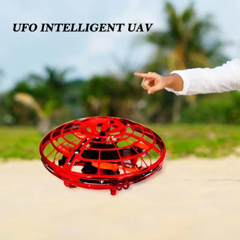 Вертолет UFO летательный аппарат автоматический индукционный датчик жестов летающая тарелка Мини четырехосный Дрон