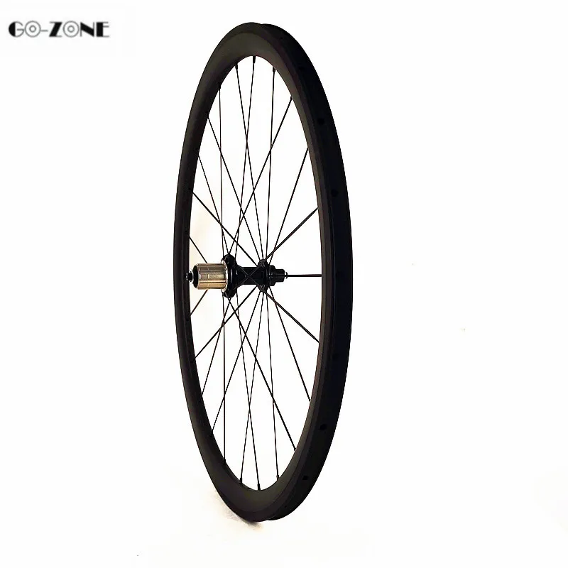 Go-zone Rodas carbono 700c 45x23 мм clincher дорожный велосипед колеса Powerway R39 100x9 130x9 карбоновая колесная стойка 1423 спицы