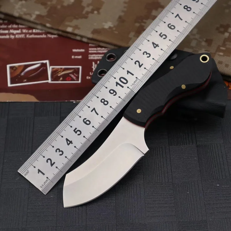 Маленький фиксированный нож Rhino 9Cr18MoV с лезвием KYDEX прямой для охоты кемпинга