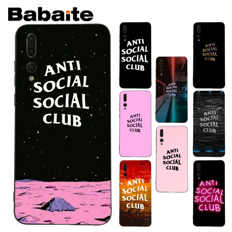 

Babaite Anti Social Social Club Printing Drawing phone case for Huawei P9 P10 Plus Mate9 10 Mate10 Lite P20 Pro Honor10 View10