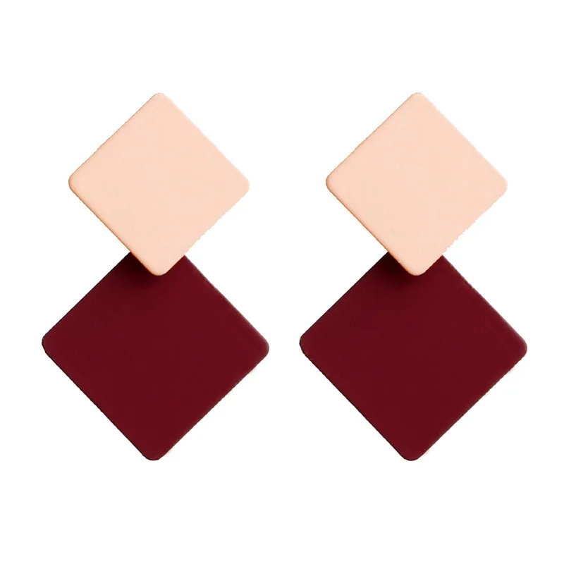 Women Girls Earring Dangler Eardrop Summer Bohemian Fashion Cute Geometric Round Gift Party Jewelry