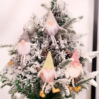 

Lovely Christmas Santa Faceless Gnome Hanging Pendant Party Xmas Tree Window Drop Ornament Holiday Decoration