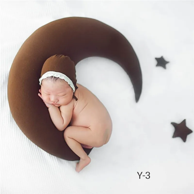 Аксессуары для фотосъемки новорожденных Звезда Луна Подушка шляпа набор