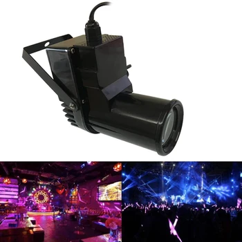 

Mini LED Spotlight 10W Lighting DJ Stage Spot Effect Led Pinspot Light Spotlight For Discos Party Club Ktv Ball Lamp LED BEAM