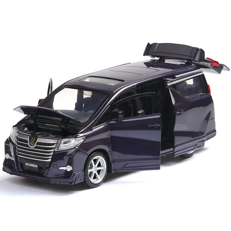 

1:32 Alloy Pull Back Model Car Model Toy Sound Light Pull Back Die-cast Vehicles Play model decoration six door opening