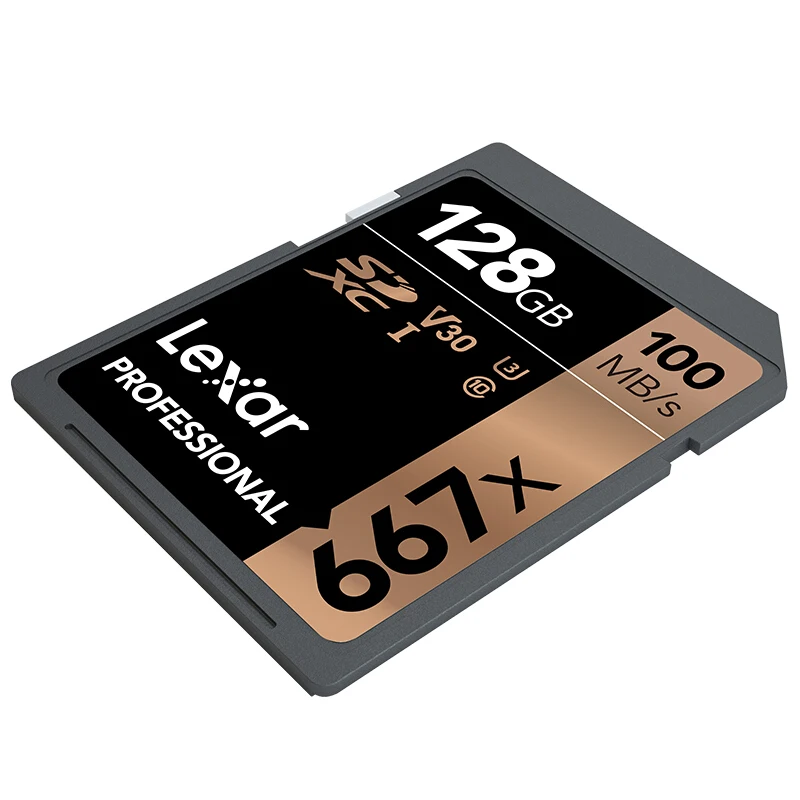 Lexar 667x sd-карта tarjeta de memory SDXC класс 10 64 Гб 128 ГБ 256 ГБ C10 U3 UHS-I хаста 100 МБ/с./с карта SD