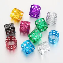 

40pcs Mix Hair Dread Braids Gold Silver Micro Lock Reggae Aluminum Tube Beads Adjustable Clips for African Jewelry Accessories