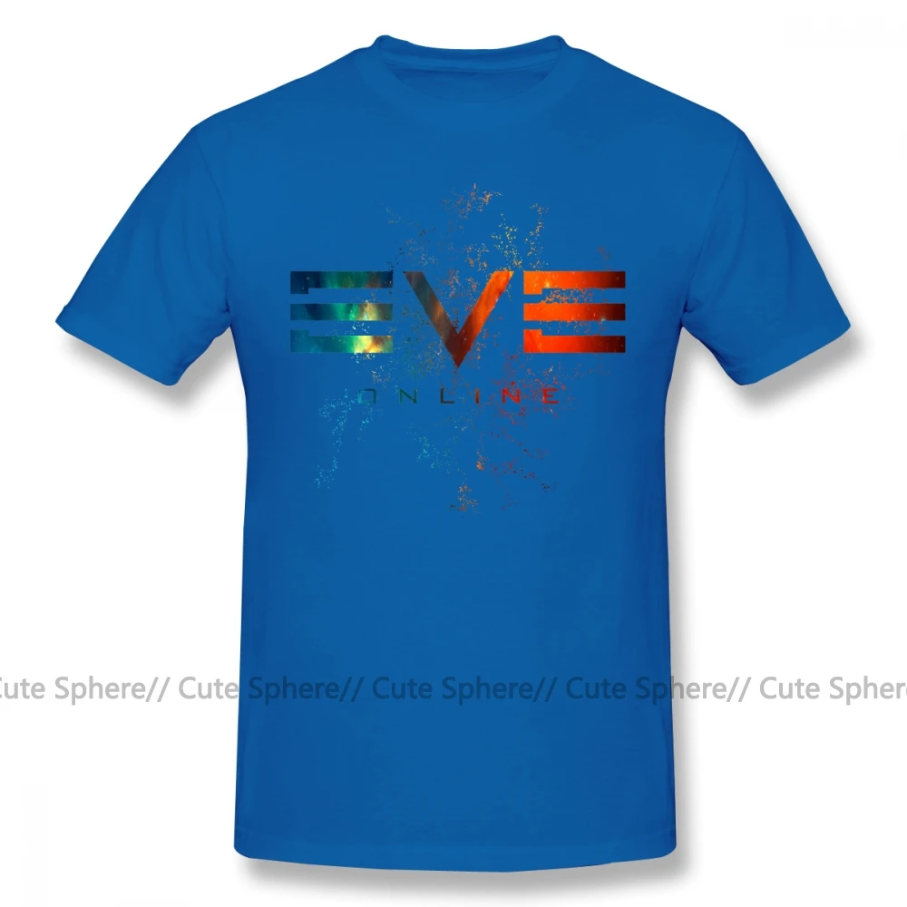 Eve Online футболка Eve Online Футболка с принтом 6xl футболка с коротким рукавом забавная уличная одежда 100 хлопок мужская футболка - Цвет: Blue