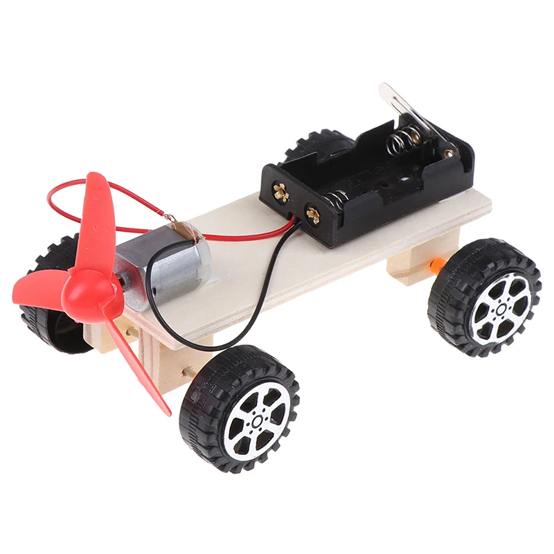 Educational Mini Model Early Learning Toy for Children Kids Funny DIY Electric Wind Car Assembled Puzzles Scientific Experiment | Игрушки и