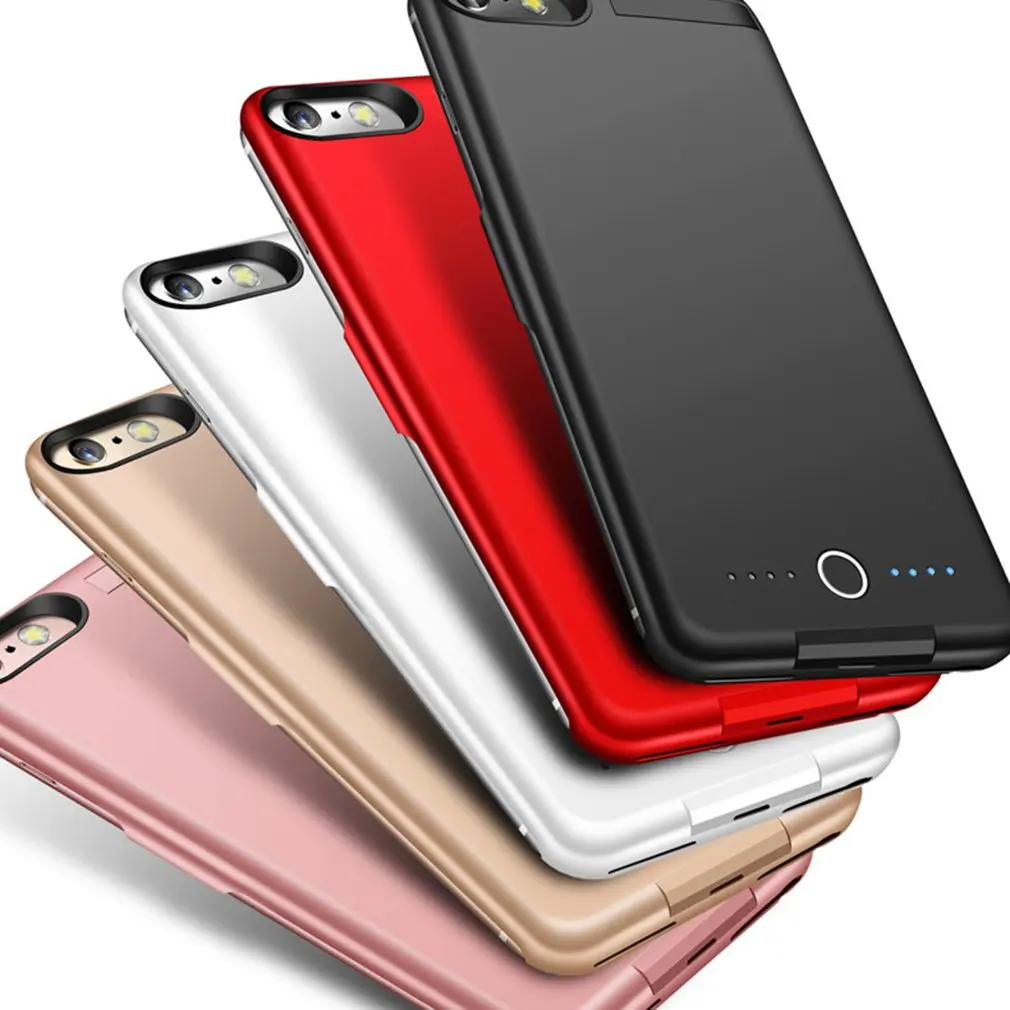 8000 мАч банк питания чехол для зарядки для iPhone 6 P/6SP/7 P/8 P чехол для аккумулятора зарядное устройство чехол для зарядного устройства для мобильного телефона