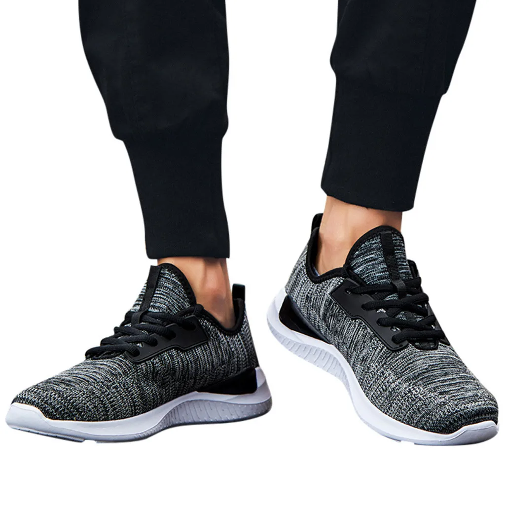 

2019 New Casual shoes Breathable Comfortable Mesh Men Shoes Casual Lightweight Walking Male Sneakers Fashion Lace Up Footwear#G4