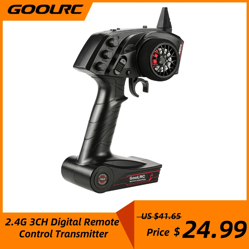 GoolRC TG3 2 4 ГГц 3 канальный цифровой пульт дистанционного управления передатчик с