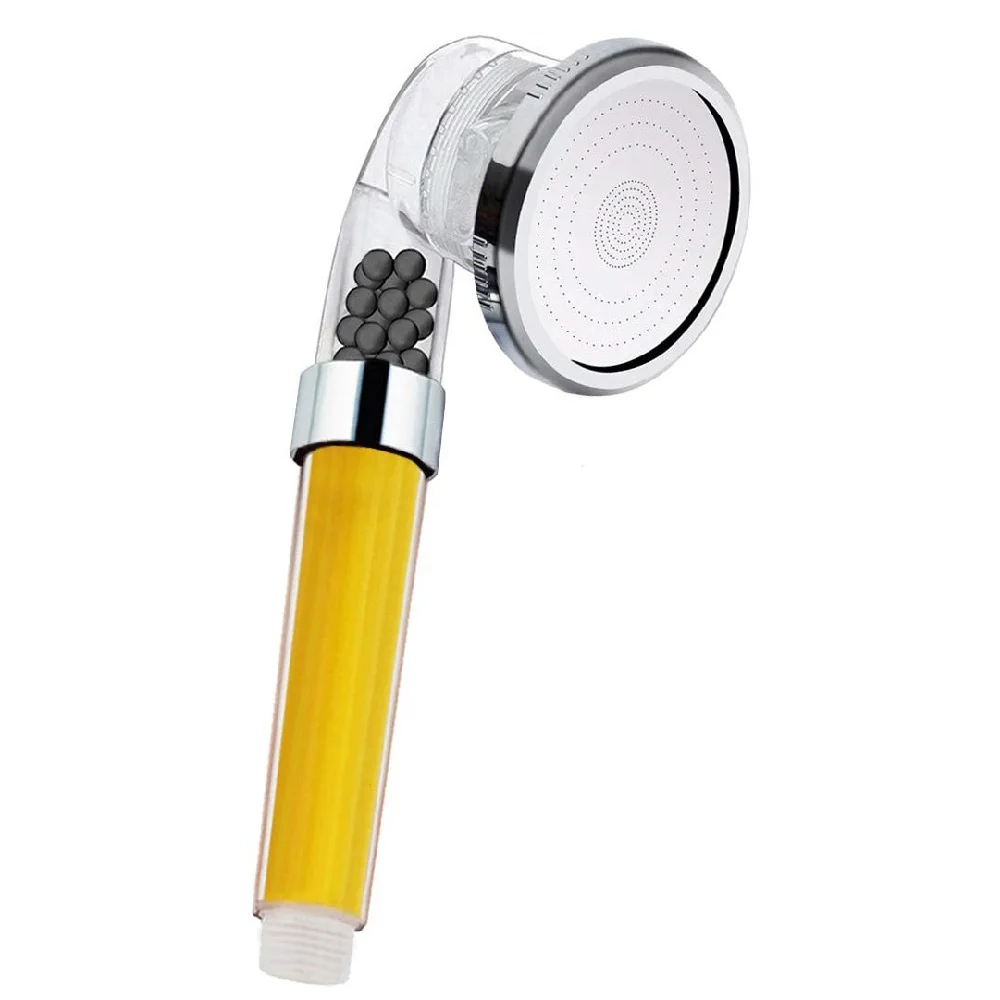 Фильтруемая насадка для душа набор витамина C фильтр смягчитель воды удаляет хлор высокого давления душевой фильтр с ручной шланг держатель - Цвет: Single Showerhead
