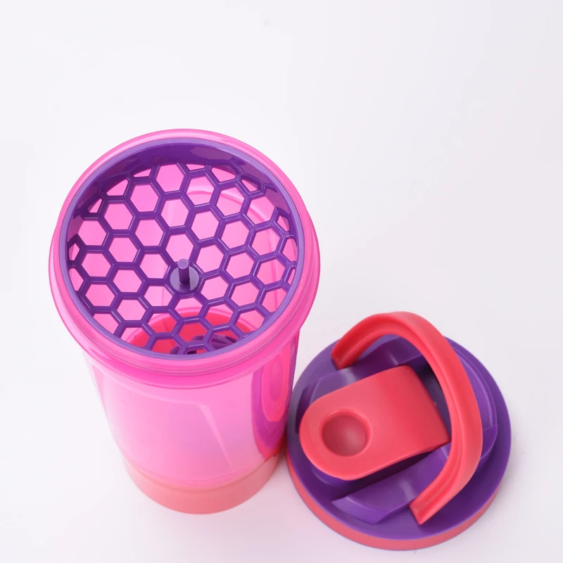 Shaker Outdoor Travel Portable Drinkware Tritan Plastic Whey Protein Powder Sport Shaker Bottle For Water Bottles With Straw