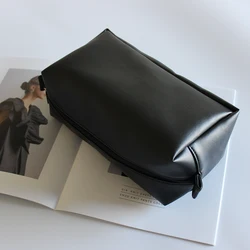 Fashion Women Cosmetic Bag PU Leather Female Makeup Case For Cosmetics Zipper Makeup Pouch Travel Washing Cosmetic Storage Bags