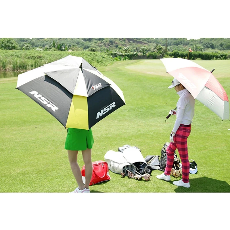 PGM Authentic Men Lady Golf Umbrellas Large Umbrella Against Typhoongrade Fiberglass Straight