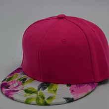 Кепка с плоским козырьком высокого качества бейсболка скатанная Кепка в стиле хип-хоп Snapback цветы небольшого количества по индивидуальному заказу