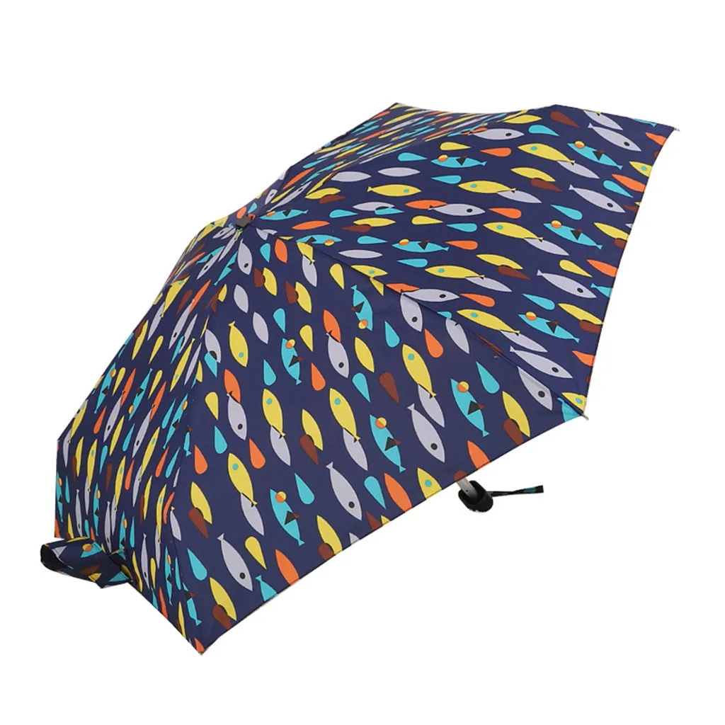 Карманный маленький зонтик, женский, женский, портативный, водонепроницаемый, складной, защита от солнца, дождливый, непродуваемый зонтик, подарок для путешествий, мини-зонтик - Color: A