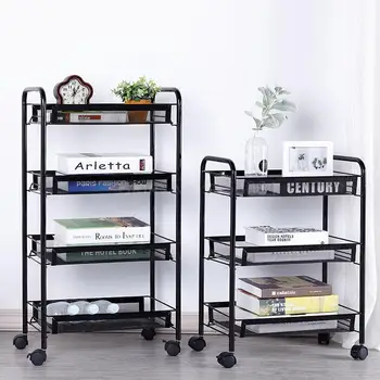 

Kitchen cart racks floor bedroom multi-layer removable vegetable rack with wheel storage rack beauty salon trolley
