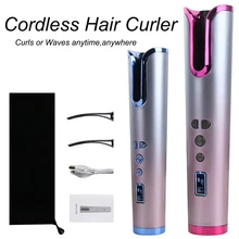 Auto Hair Curling Iron Cordless Hair Curler Rotating Hair Curler Rollers Ceramic Magic Curly Tong Barrel Waver Wand Hair Stylers