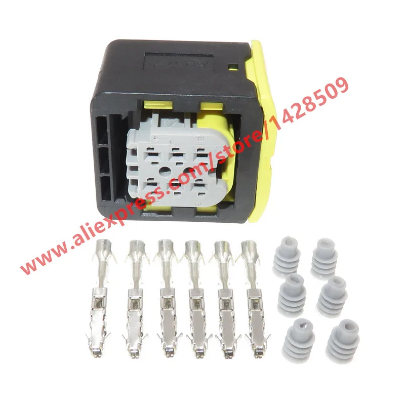 5 Sets 6 Pin Waterproof Automotive Electrical Connector Female Sealed