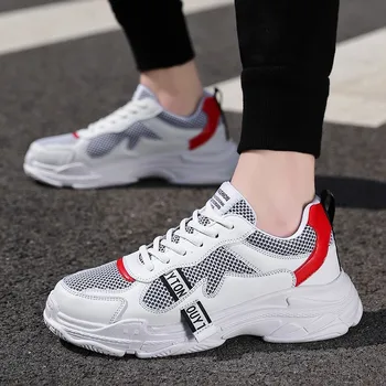 

Men's shoes 2019 spring and autumn new trend wild breathable wear high solid color daily personality non-slip brand retro shoes