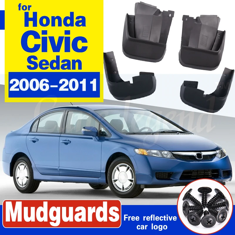 OE Style Mud Guard Flap Set For Honda Civic Sedan 2006-2011 PULIps HDCV064OEMUG 