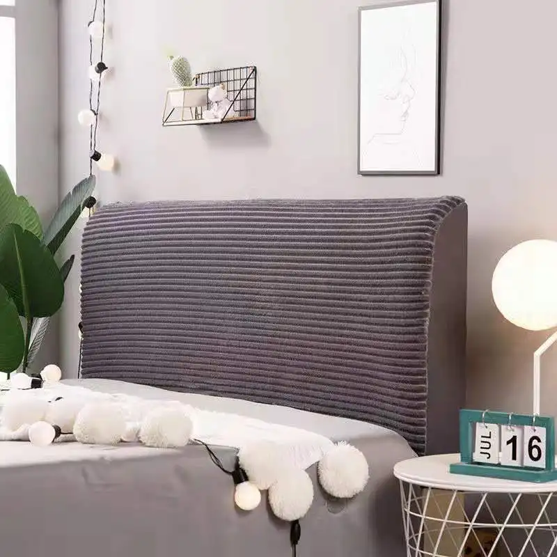  High Elastic All-inclusive Head Bed Cover Modern Brief Soft Headboard Cover Bed Back Dust Protector