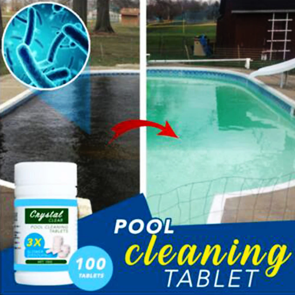 100pcs/ Bottle Pool Cleaning Effervescent Chlorine Tablets Cage Disonfectant Swimming Pool Clarifier Chemical Floater Dispenser|Cleaning Chemicals & Water Testing Products| - AliExpress