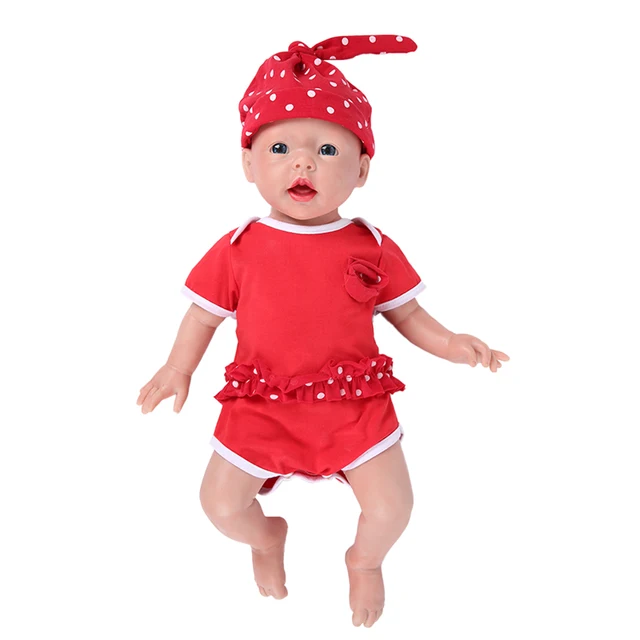 IVITA 100% Silicone Reborn Baby Dolls Painted Realistic Baby Doll Lifelike Newborn Wholesale Toys for Children Christmas Gift - 50cm (20 inch)Girl
