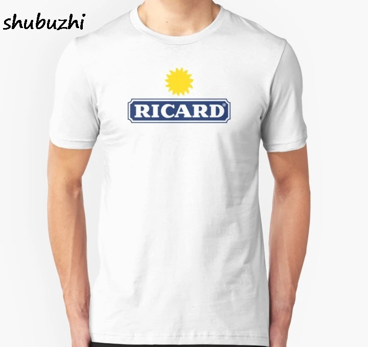 Мужская футболка с коротким рукавом Ricard, Мужская футболка унисекс, мужская летняя футболка, мужские хлопковые футболки, европейский размер