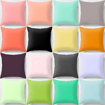 

Solid Color one side print Cushion Cover Polyester Pillowcase 45*45 Decoration Throw Pillow Sofa Bed Car Decor PillowCase 40966