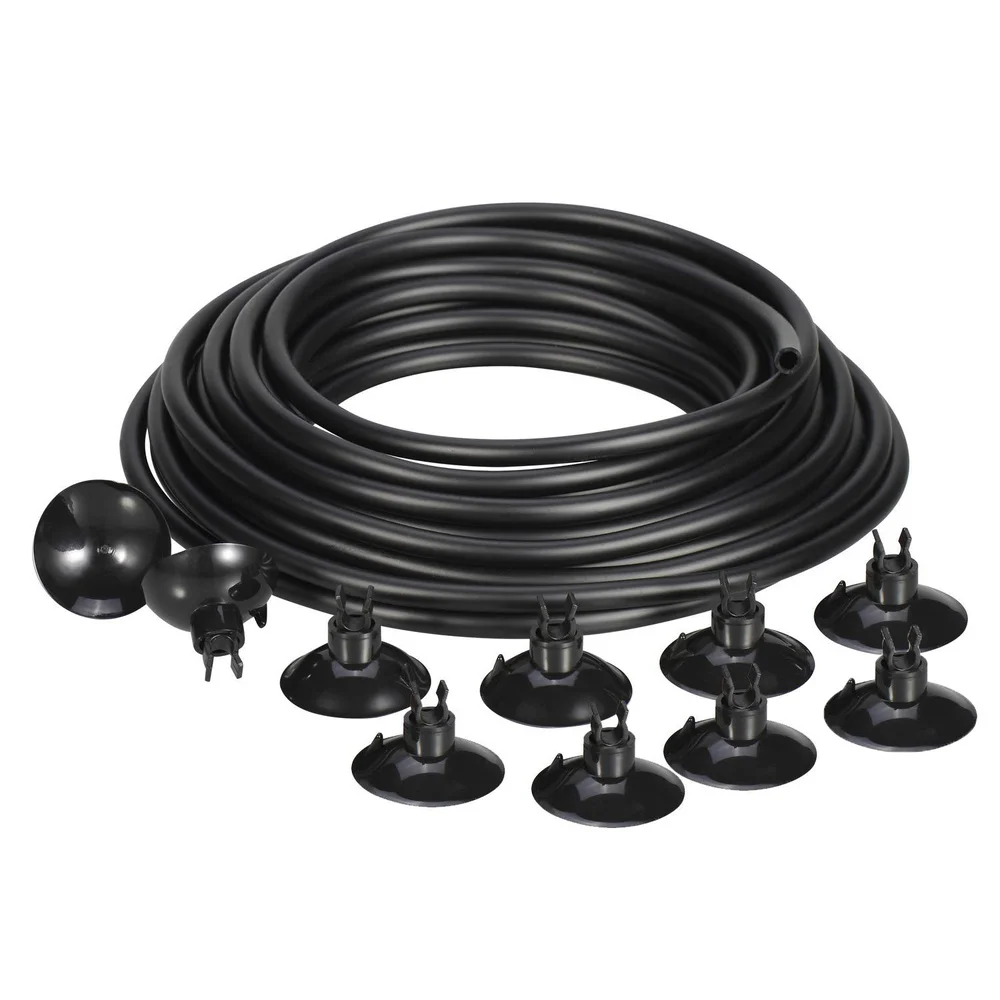 

10 PCS Black Aquarium Suction Cup Clips Fish Tank Sucker for Aquarium Compressor Oxygen Air Pump Airline Tube Holder Clamps 4MM