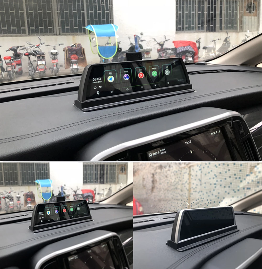 2019 New Car DVR Dash Cam 4G WiFi 4 Camera ADAS Android 10 Center Console  Mirror GPS FHD 1080P Rear Lens Video Recorder