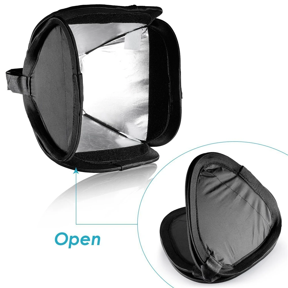 580EX 430EX 600EX Canon Nikon Pentax Camera Studio Light Accessory 23cmx23cm Universal Portable Flash Softbox Diffuser