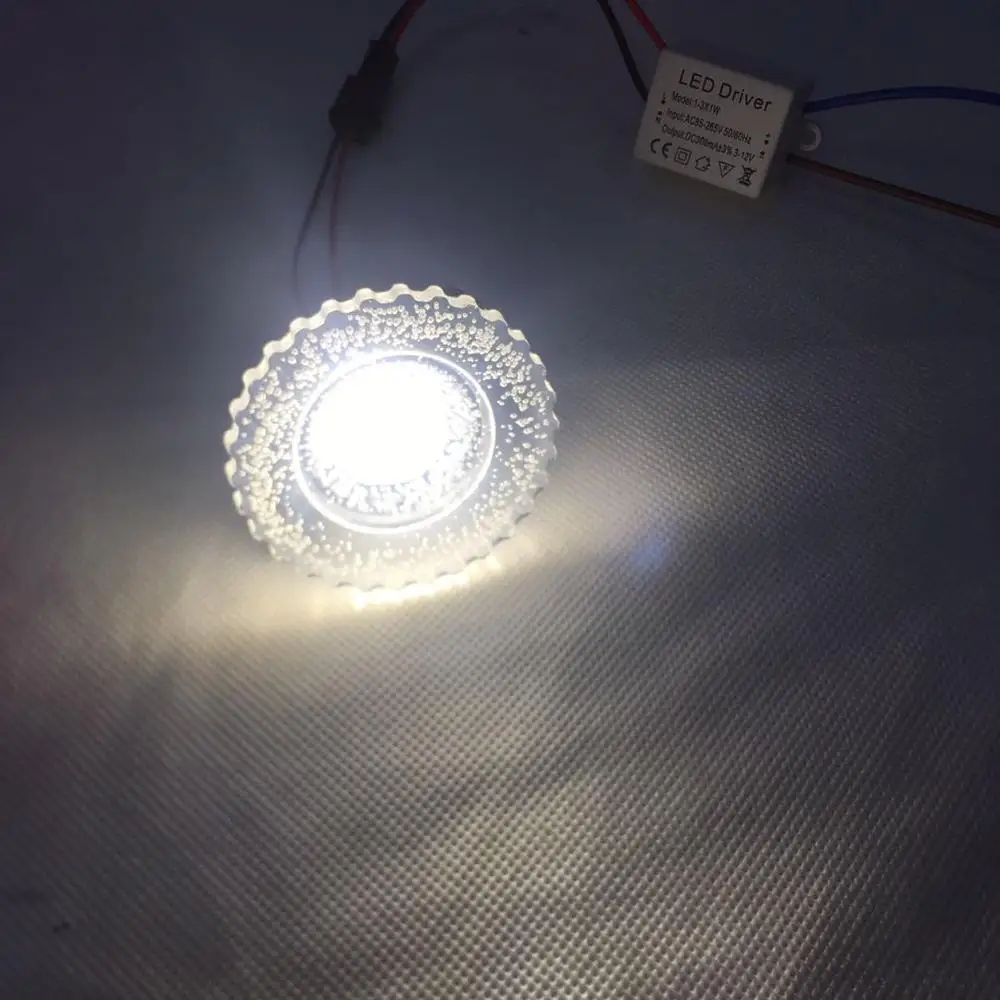 Реальная Новинка Emc Luces Led 1 шт./лот cut 40 мм светильник 3 Вт 230v потолочный утопленный