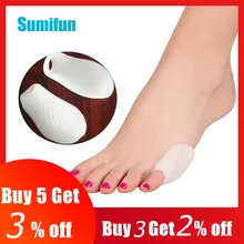 2 шт., силиконовый гель, защита от буйона, выпрямитель для пальцев ног, сепаратор, вальгусная деформация большого пальца, корректор маленького пальца, ортопедический, облегчающий боль Z24901