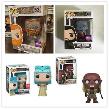 

FUNKO POP The Lord Of The Rings Grishnakh Game of Thrones Jon Snow Olenna Tyrell Tormund Action Figure Model Christmas Toys Gift