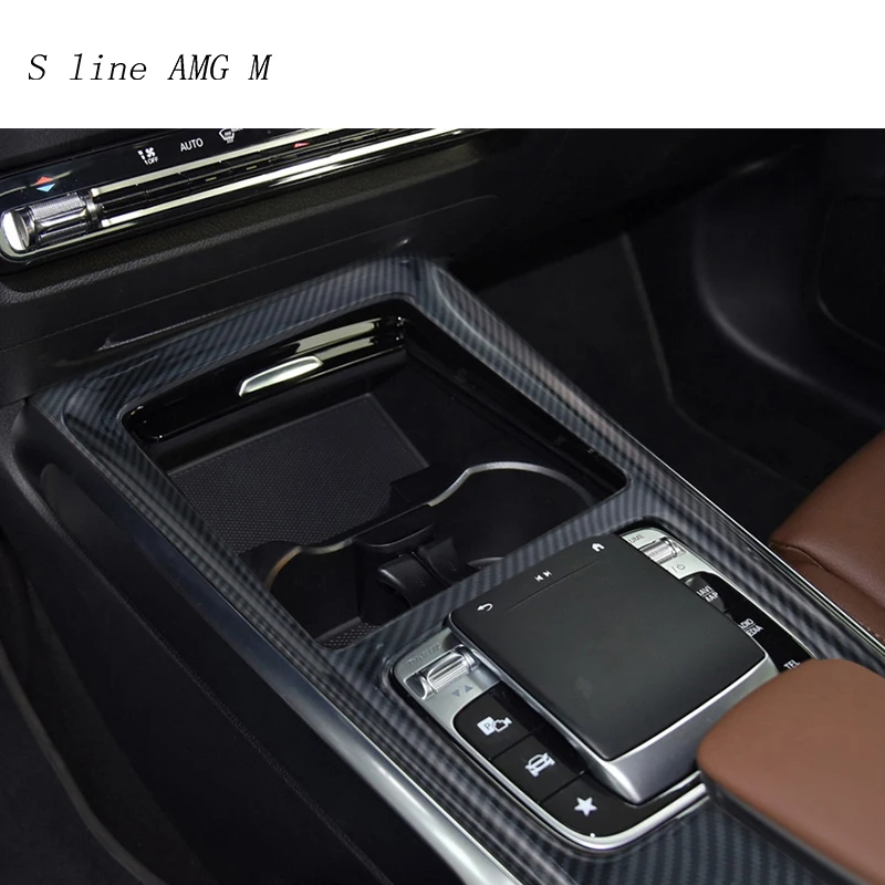 

Панель управления переключения передач из углеродного волокна декоративная крышка для Mercedes Benz B Class W247 GLB X247 автомобильный Стайлинг наклейка авто внутренняя отделка