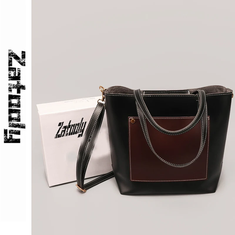 

New Style Of 2019,Fashionable French High-grade Sense Of Package Overwhelming Temperament Handbag,Pure Color,Simple And Generous