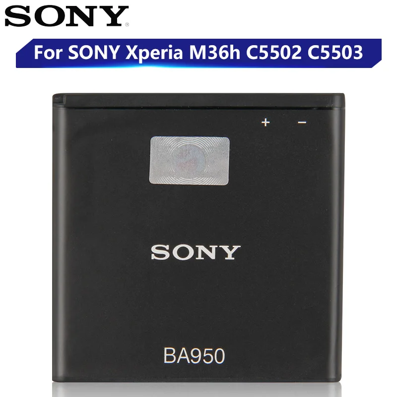 Оригинальный запасной аккумулятор Sony для SONY Xperia ZR SO 04E M36h C5502 C5503 AB 0300 BA950 телефона