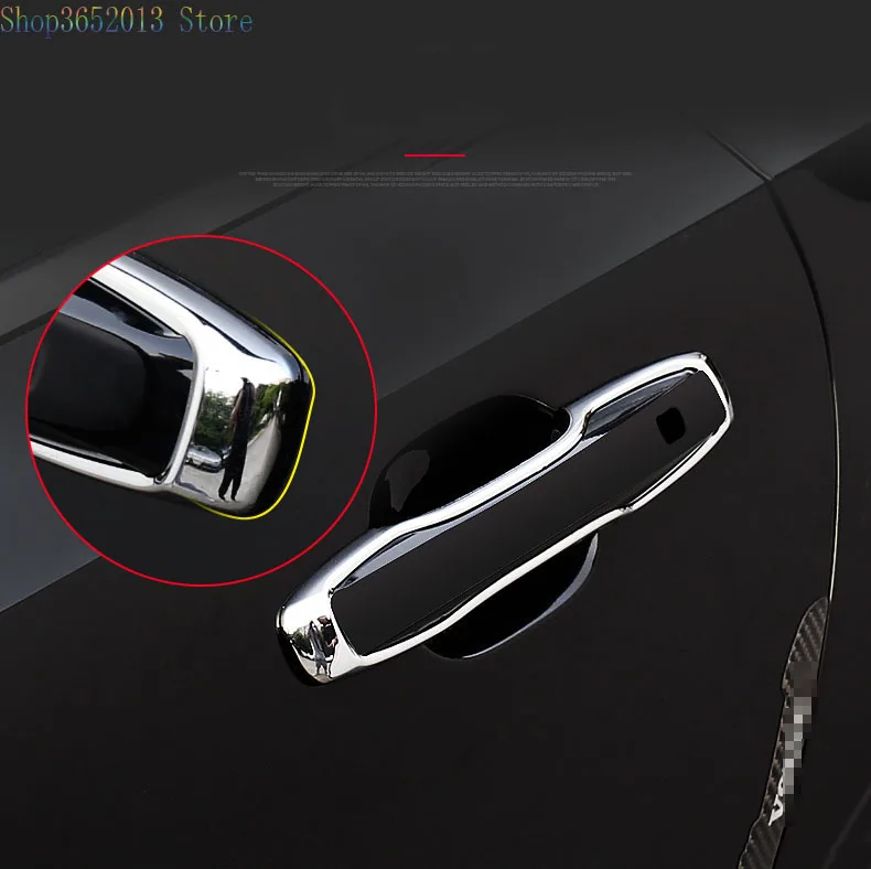 4 шт. для Volvo Xc60- ABS Хромированная дверная ручка Catch облицовочная крышка литья аксессуары