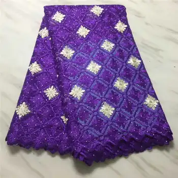 

2020latest High Quality Water Soluble African Guipure Cord Lace With Stones Fabric For Nigerian Party Dresses Winn698v