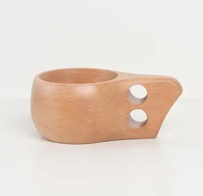 G Finland Kuksa портативная кофейная кружка ручка из резины и дерева сок молоко чай чашка для кофе посуда для напитков Proboscis деревянная чашка - Цвет: G