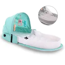 Портативная бионическая детская кроватка детская безопасная Изолированная кровать многофункциональная BB уличная складная кровать дорожная Колыбель Складная Кроватка