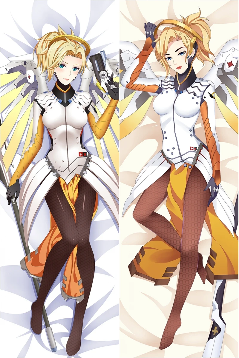 

Game OW Mercy Angela Ziegler Cosplay Dakimakura Pillow Case Hugging Body