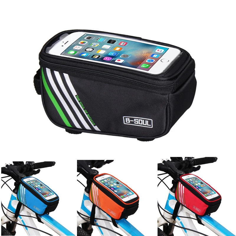 

1.5L/ 5.5 Inch Bike Phone Front Frame Bag Touch Screen Bicycle Bags Waterproof Top Tube Cycling Mobile Phone Mount Pack Pouch